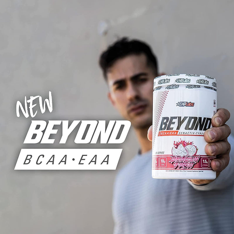 Beyond BCAA + EAA by EHPlabs - 10g of Essential Amino Acids, Assists with Muscle Endurance, Recovery and Fatigue (Dragon Fruit)