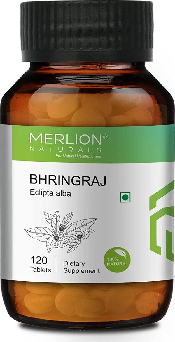 Bhringraj Tablets by Merlion Naturals | Eclipta alba | All Natural, Pure Herbs | 500mg x 120 Tablets…