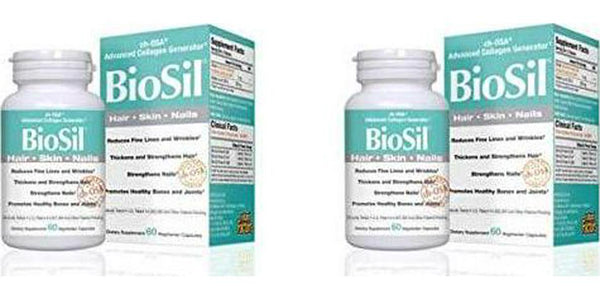 Biosil Skin and Hair and Nails, Skin and Hair and Nails 120 Vcaps (Pack of 2)