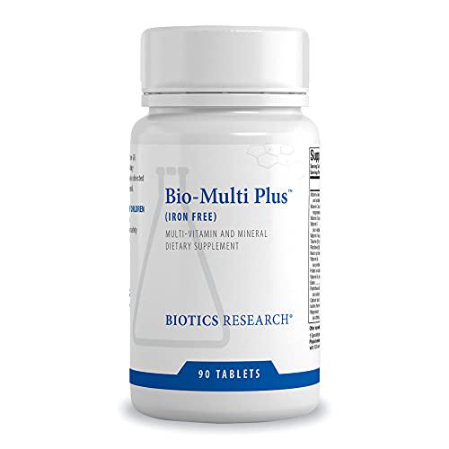 Biotics Research Bio-Multi Plus (Iron Free) - Multivitamin, Chelated Minerals, Iron-Free, Emulsified Fat-Soluble Vitamins, High antioxidants, SOD, Catalase 90 ct