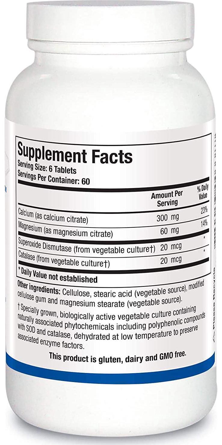 Biotics Research Ca/Mg-ZymeTM - 300 mg Calcium Citrate, Magnesium, Highly Absorbable, Tablet Form, Raw Organic Vegetable Culture, Bone Health, Heart Health, Weight Management 360ct