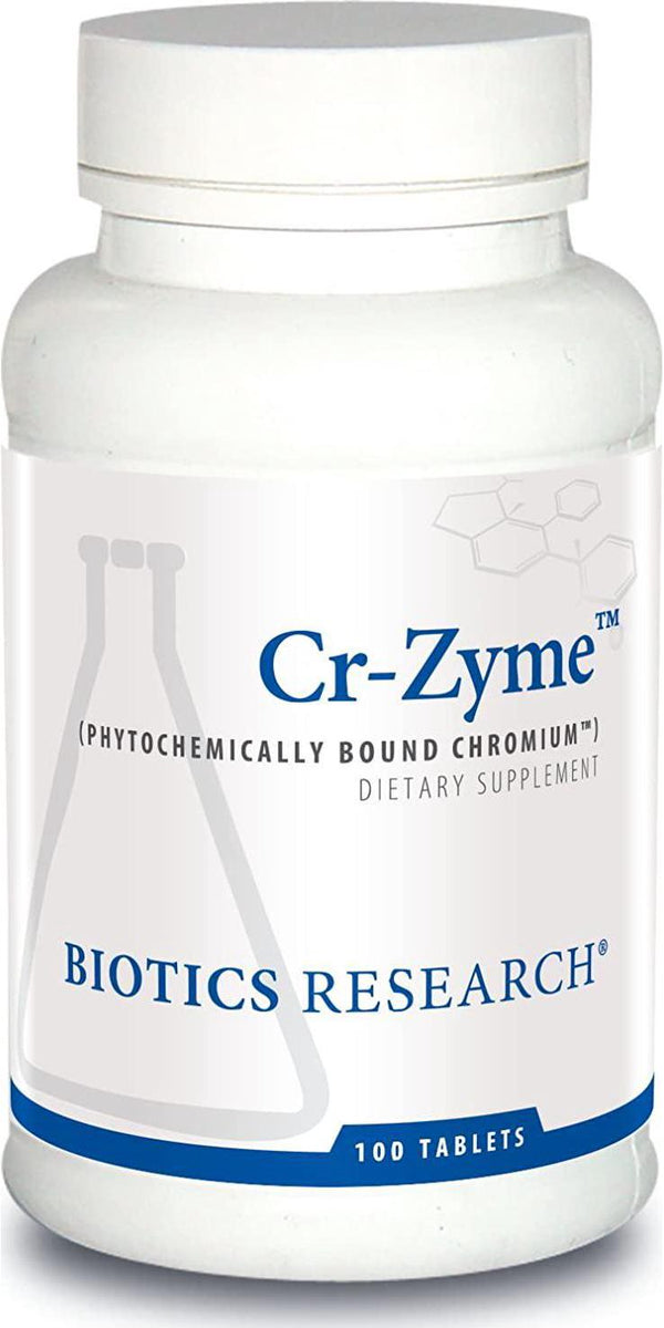 Biotics Research Cr-ZymeTM - Whole Food Chromium Source, Healthy Blood Sugar Maintenance, Glucose Metabolism, Supports Health Lipid and Triglyceride Levels 100 Tablets