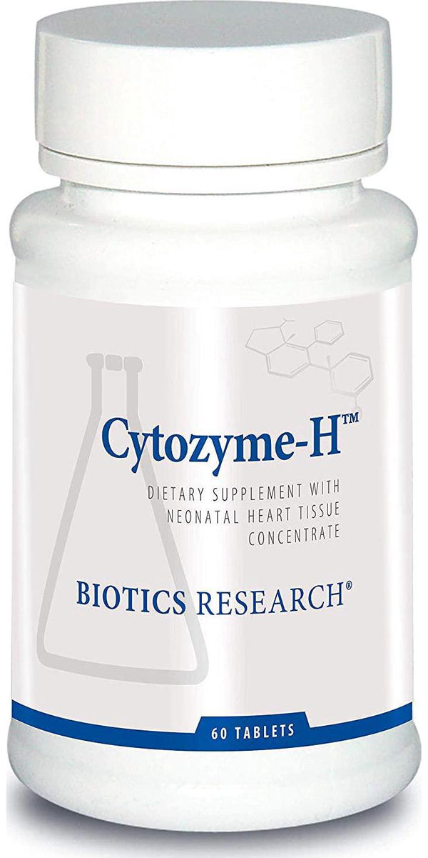 Biotics Research Cytozyme H Glandular Cardiovascular Support. Bovine Heart Concentrate, Promotes Muscular Support, Boosts Energy, SOD, Catalase, Potent Antioxidant Activity 60 Tabs