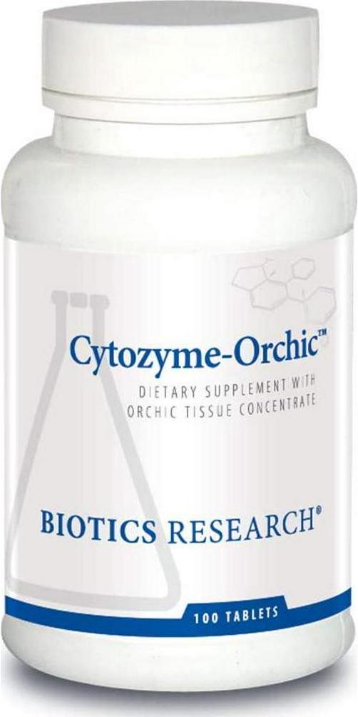 Biotics Research Cytozyme OrchicTM - Contains raw Bovine orchic Tissue. Supports Reproductive Health for Men and Women.Potent Antioxidant Activity, SOD, Catalase 100 Tabs