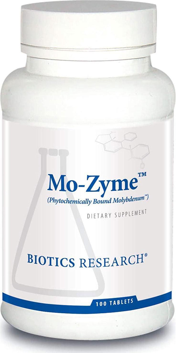 Biotics Research Mo-Zyme TM - Molybdenum 50 mcg, Liver Support, Detoxification, Essential Trace Element, Healthy Metabolism, Antioxidant Support 100 Tablets