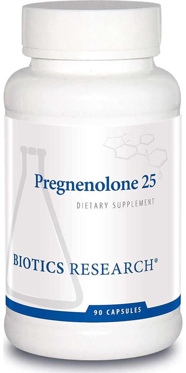 Biotics Research Pregnenolone 25-25 mg, Hormonal Balance Support. 90 Capsules
