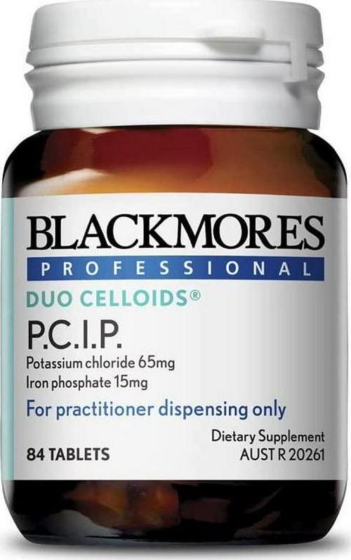 Blackmores Celloids PCIP Potassium Chlorideiron Phosphate 84 Tablets