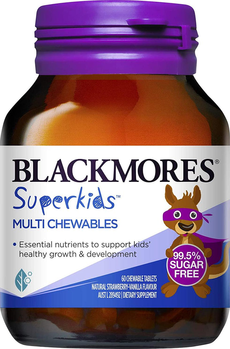 Blackmores Superkids Multi Chewables (60) Natural Strawberry-Vanilla Flavour