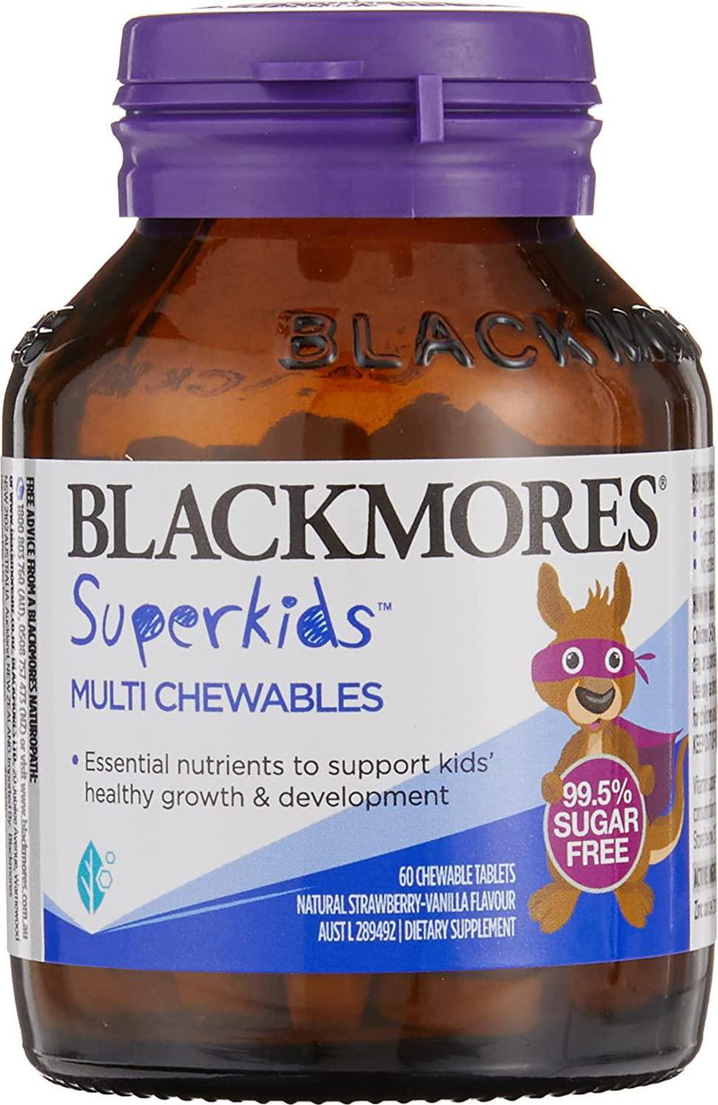 Blackmores Superkids Multi Chewables (60) Natural Strawberry-Vanilla Flavour