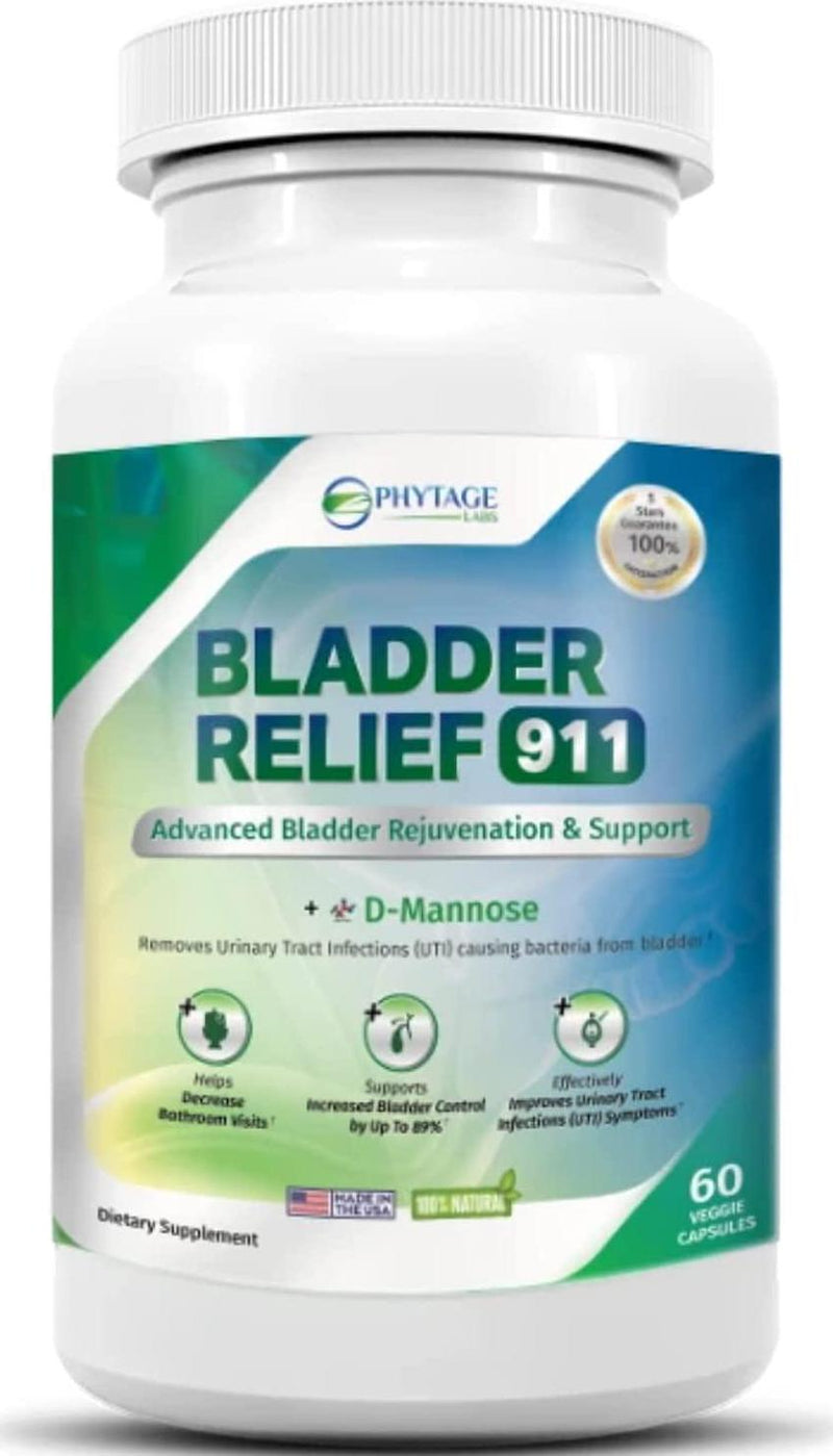 Bladder Relief 911 Detoxifying Strength - Provides Support and Flush Impurities, 60 Veggie Capsules