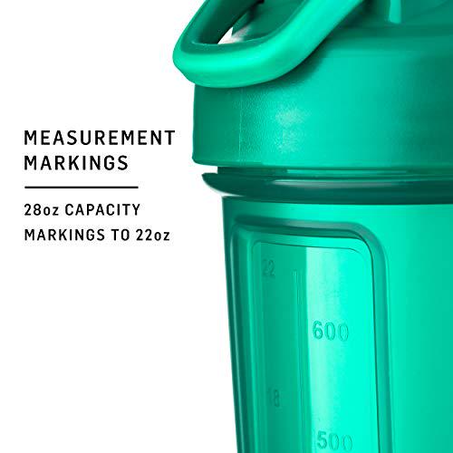 BlenderBottle Classic V2 Shaker Bottle Perfect for Protein Shakes and Pre Workout, 28-Ounce, Emerald Green, Pack of 15
