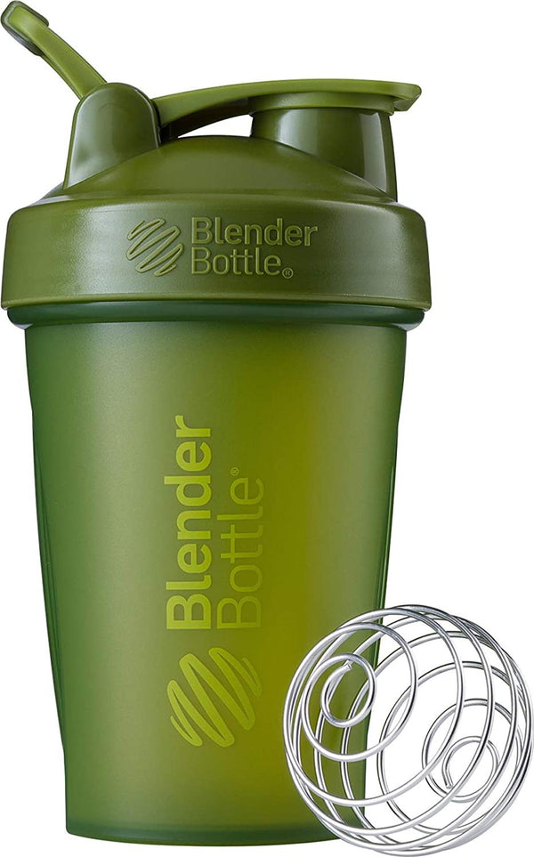 BlenderBottle Classic Loop Top Shaker Bottle, Moss Green/Moss Green, 20-Ounce Loop Top