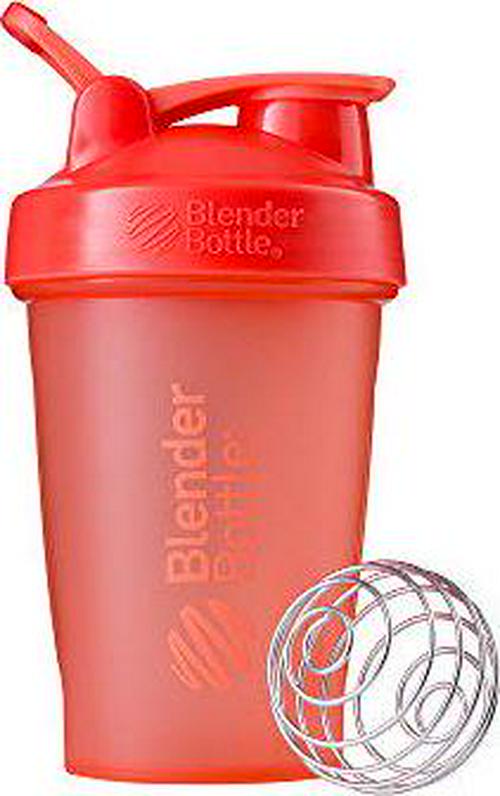 BlenderBottle Classic Loop Top Shaker Bottle, 28-Ounce, Pebble Grey and Classic Loop Top Shaker Bottle, 20-Ounce, Coral/Coral