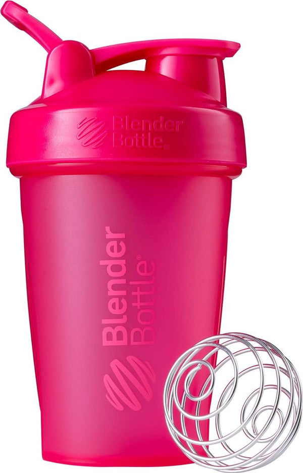 BlenderBottle Classic Loop Top Shaker Bottle, Full Color Pink, 20-Ounce Loop Top