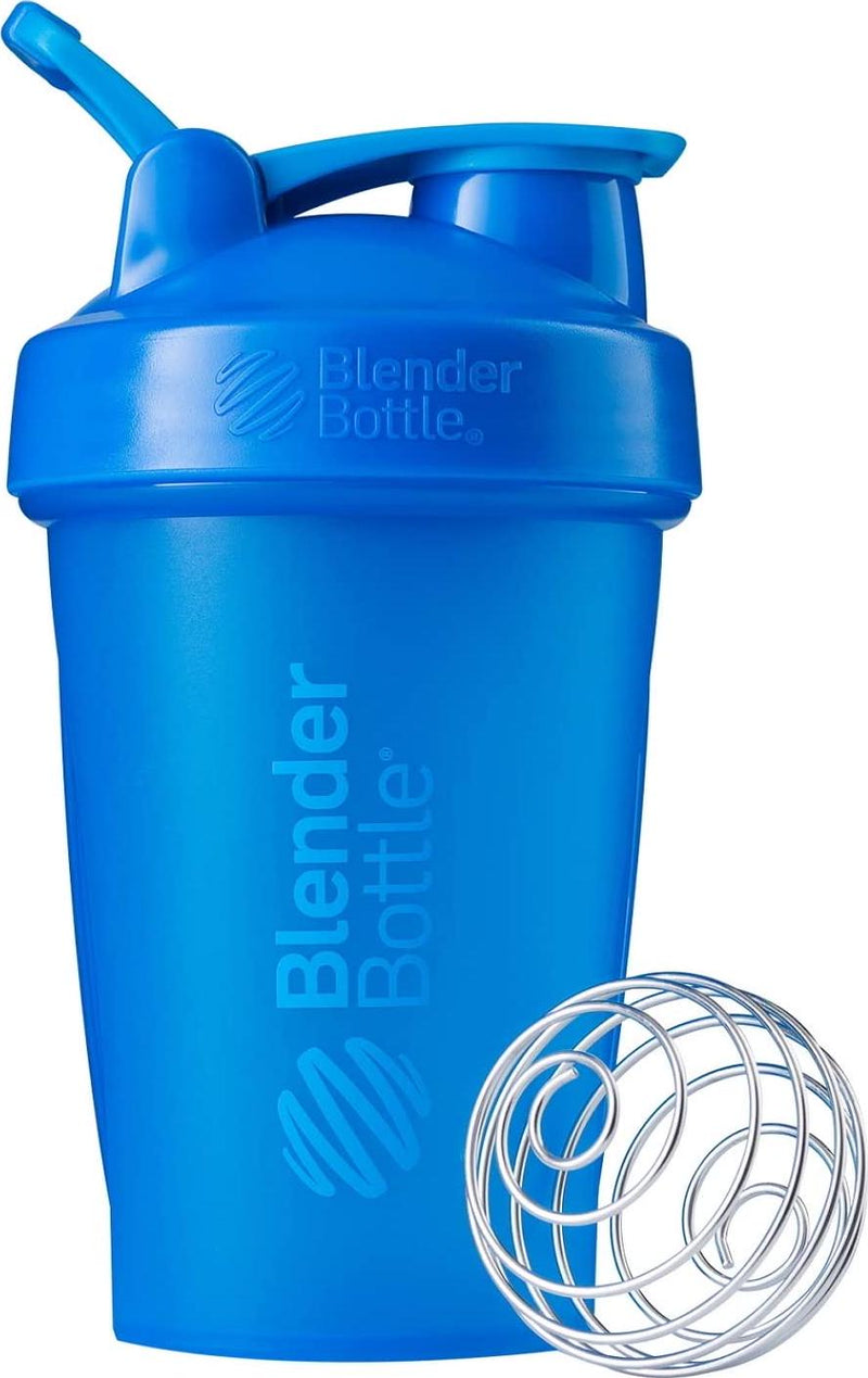 BlenderBottle Classic Loop Top Shaker Bottle, Cyan/Cyan, 20-Ounce Loop Top