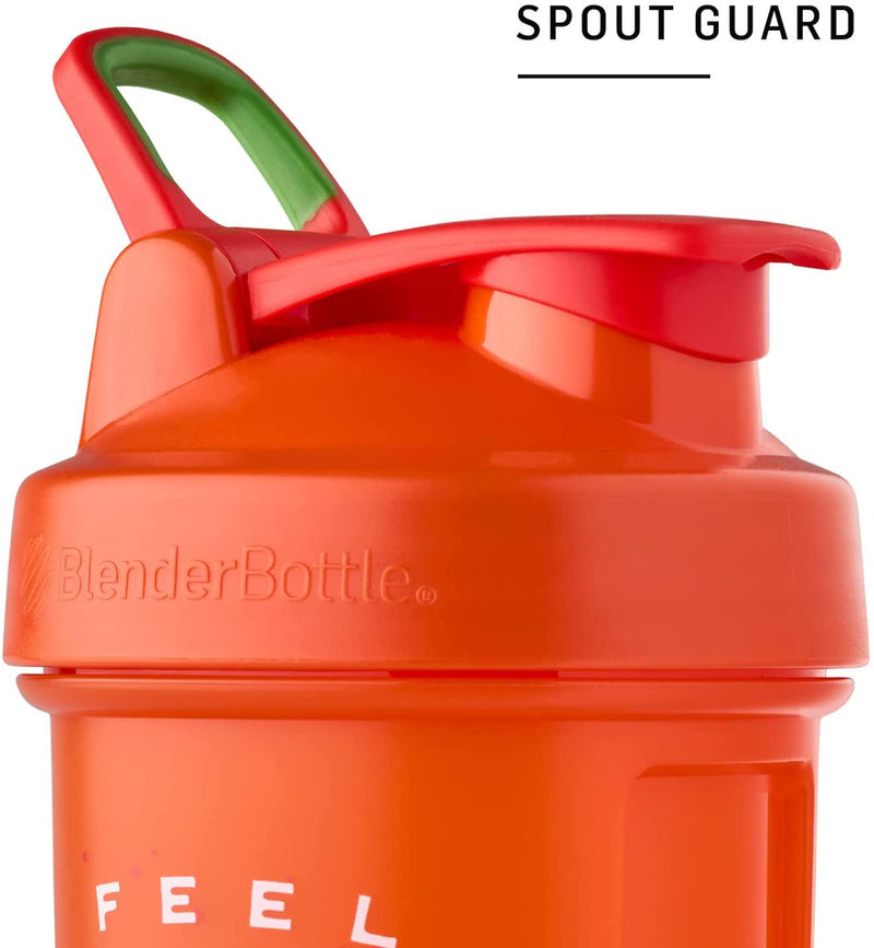 BlenderBottle Just for Fun Classic Shaker Bottle Perfect for Protein Shakes and Pre Workout, 28-Ounce, Feel the Burn