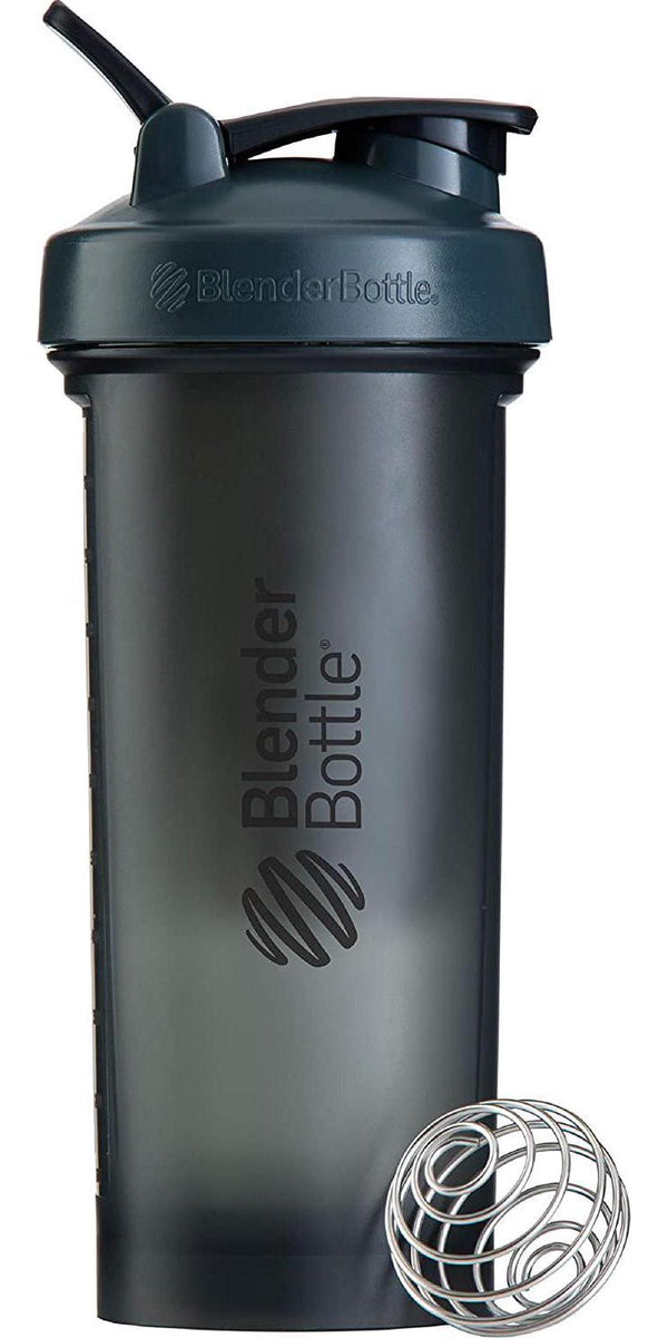 BlenderBottle Pro45 Extra Large Shaker Bottle, Grey/Black, 45-Ounce (Pack of 8)