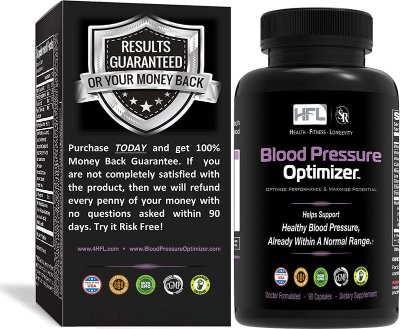 Blood Pressure Optimizer by Dr Sam Robbins | Supports Healthy Blood Pressure, Blood Vessel, Arterial Health, Relaxation, Dialation of Vascular Walls | Hawthorne Berry, Grape, Celery, Pomegranate, AAKG