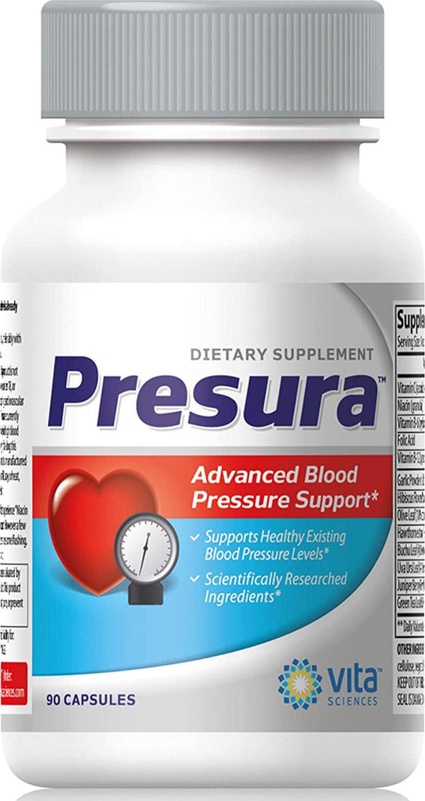 Blood Pressure Support Formula - Naturally Promote Healthy Blood Pressure with Hawthorn Berry, Niacin, Garlic Extract for Healthier Heart, Brain, and Blood Pressure