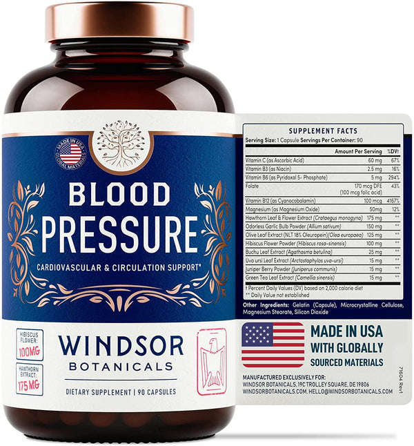 Blood Pressure Support Supplement Capsules