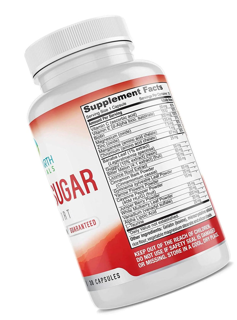 Blood Sugar Support Supplement Formula Supports Blood Sugar Levels Within The Normal Range 60 Count