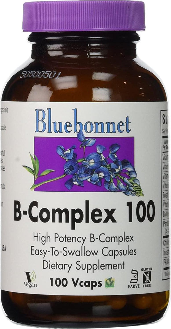 BlueBonnet B-Complex 100 By - 100 Vegetarian Capsules [Health and Beauty]