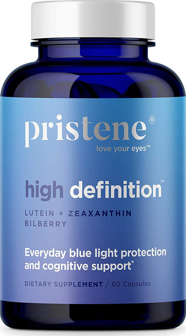 Blue Light Eye Supplement with Lutein, Zeaxanthin, Bilberry - Blue Light Glasses Alternative - Protect Your Eyes from Excessive Screen Time - High Definition (60 Capsules)