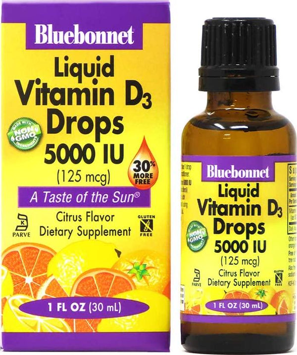 Bluebonnet Earth Sweet Liquid Vitamin D3 5000 IU, 1 Ounce