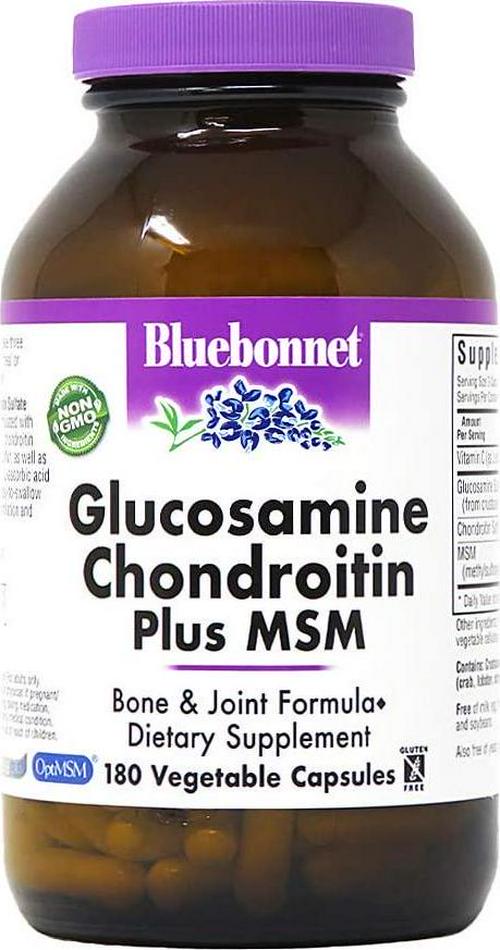 Bluebonnet Glucosamine Chondroitin Plus Msm Vc 180 Ct
