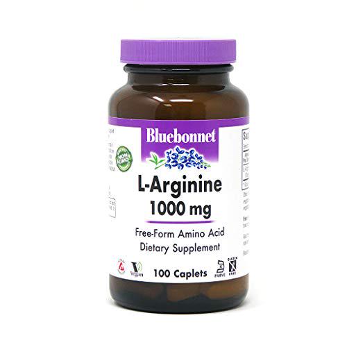 Bluebonnet LArginine 1000 Mg Vitamin Capsules, 100 Count