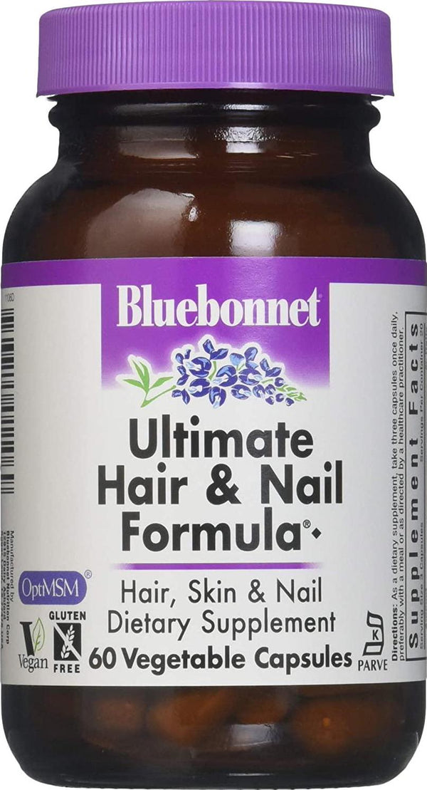 Bluebonnet Nutrition - Ultimate Hair and Nail Formula - 60 Vegetarian Capsules