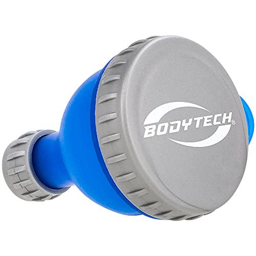 BodyTech Small Funnel Holds 70mL (2.367 Ounces) OnTheGo Powder Funnel, MessFree, WasteFree, BPAFree Blue (25 Count)