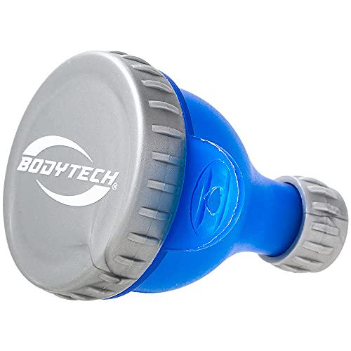 BodyTech Small Funnel Holds 70mL (2.367 Ounces) OnTheGo Powder Funnel, MessFree, WasteFree, BPAFree Blue (25 Count)