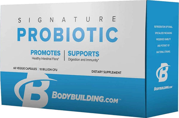 Bodybuilding Signature Probiotic Capsules | 10 Billion CFU Shelf Stable | Health Supplement Promotes Intestinal Flora | LACTOBACILLUS ACIDOPHILUS LA-14 | 60 Count