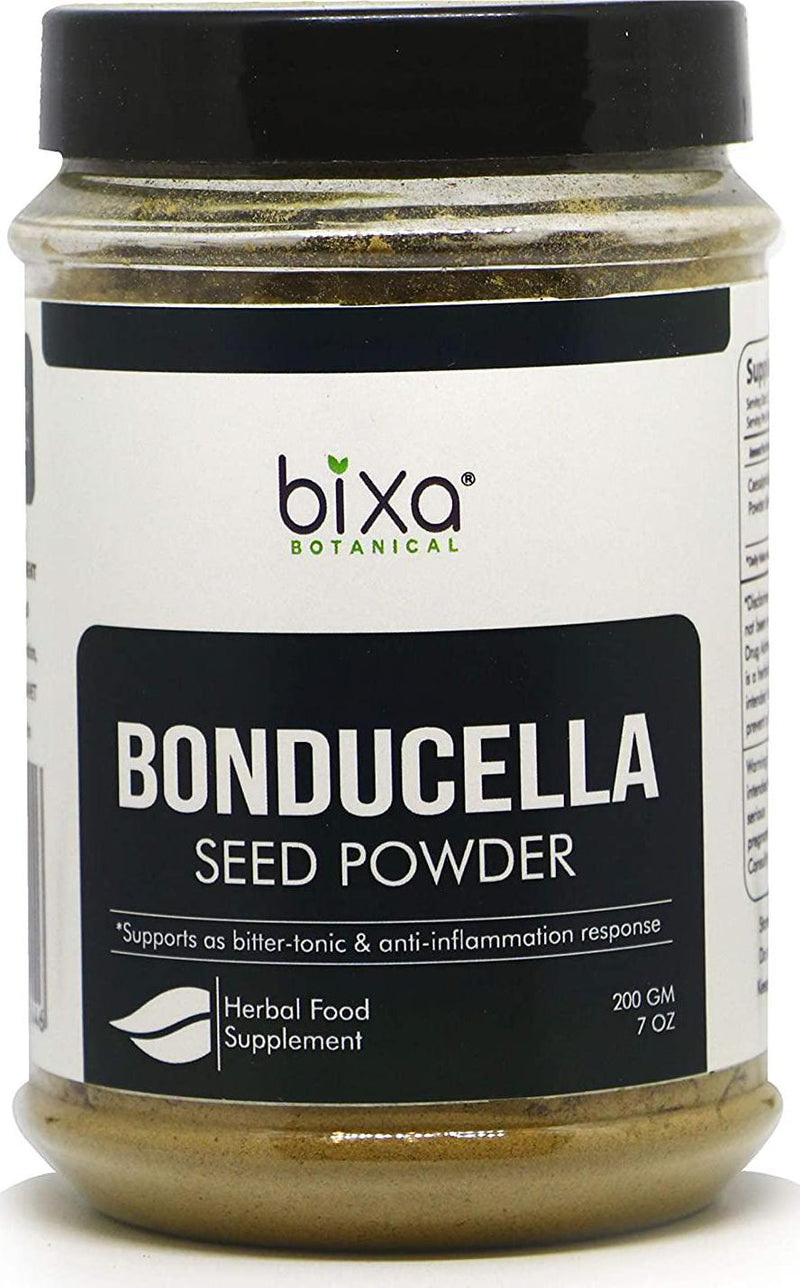 Bonducella Seed Powder (Sagargota/Caesalpinia Bonduc Nut), Supports as Bitter-Tonic and antiinflammation Response by Bixa Botanical | Body Pain | Blood Purification - 7 Oz (200g)