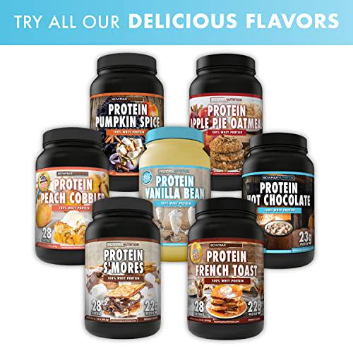 Bowmar Nutrition - 100% Whey Protein Powder; Availalble in 5 LB, 2 LB, 1 LB Sizes. The Best Tasting Protein Powder. 22g of Protein per Serving. (S'Mores, 2 LB.)