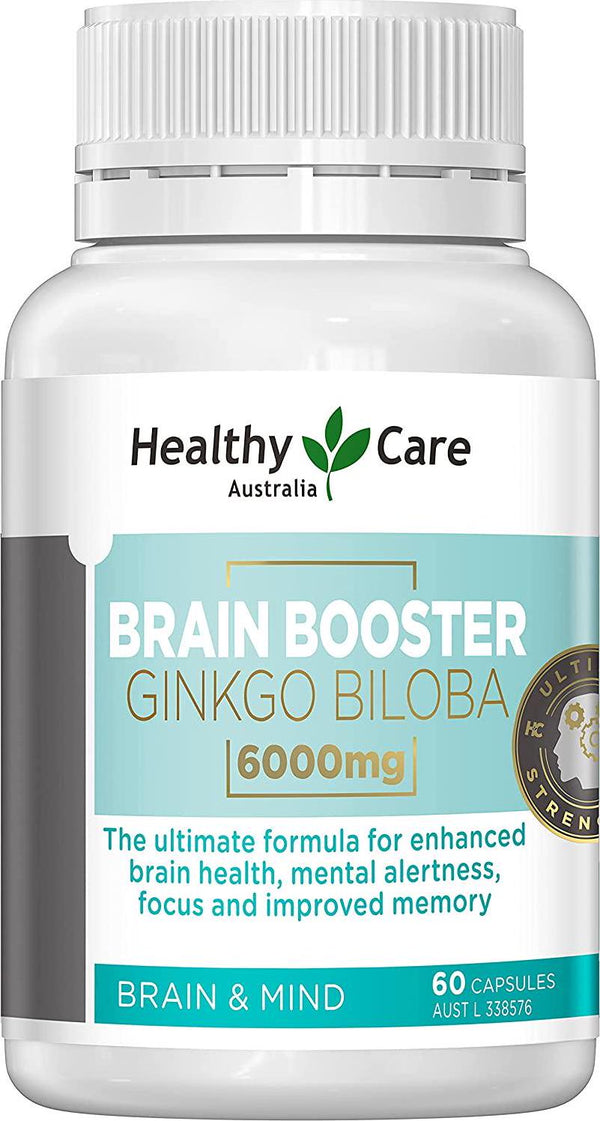 Brain Booster Ginkgo Biloba 6000mg Capsules