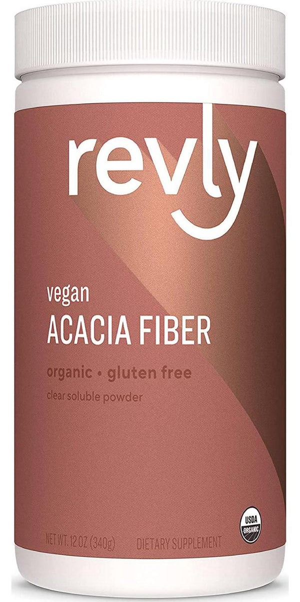 Brand - Revly Organic Acacia Fiber Powder, Supports Digestive Health*, 12 Ounce, 52 Servings, Vegan