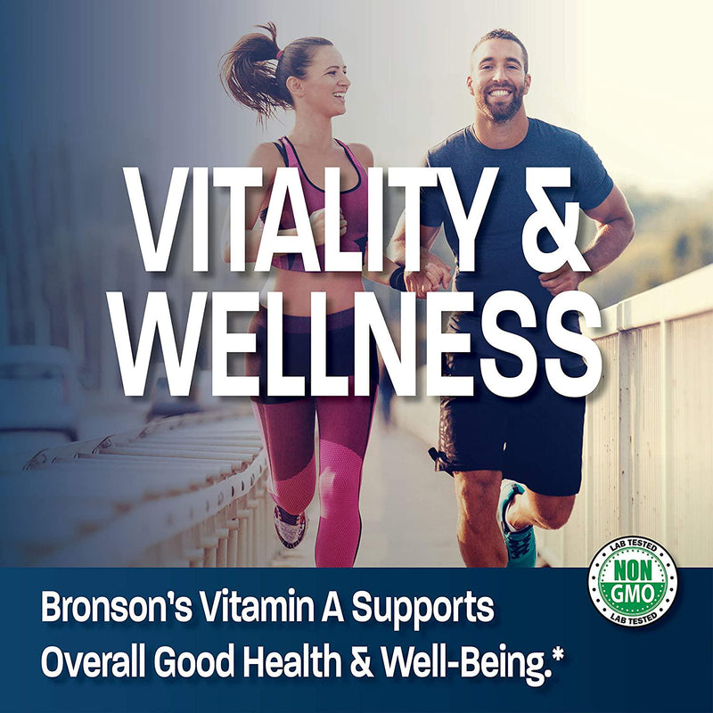 Bronson Vitamin A 10,000 IU Premium Non-GMO Formula Supports Healthy Vision and Immune System and Healthy Growth and Reproduction, 250 Softgels