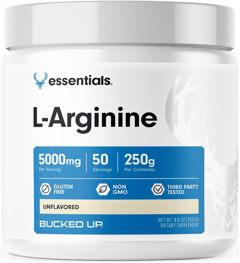 Bucked Up L-Arginine 5000mg Powder, Bucked Up Essentials (50 Servings)