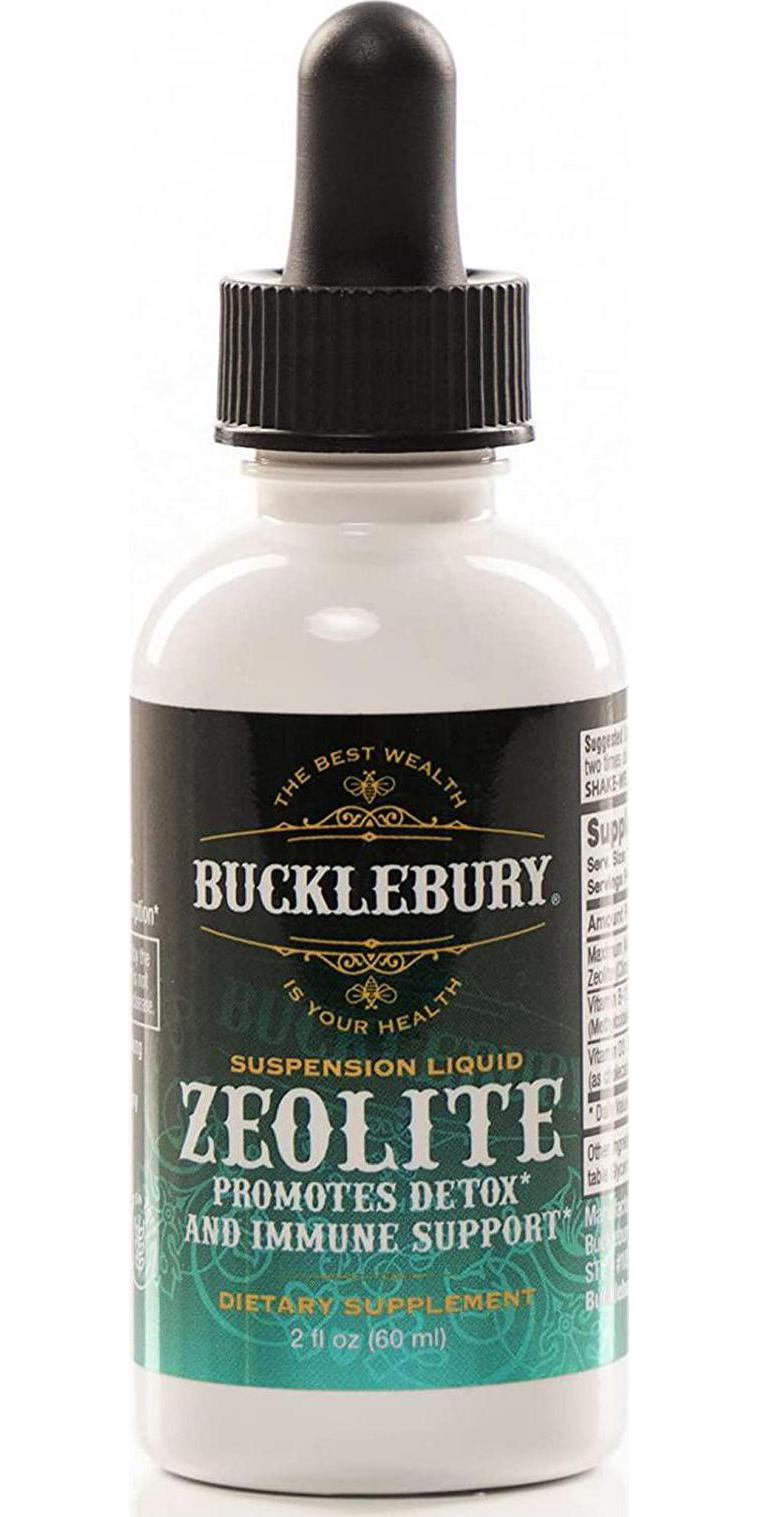 Bucklebury Zeolite Suspension Liquid with B-12 and D3 - Promotes Total Body Detox, Immune System Support, and Gut Support - Optimal pH Alkaline Drops for Max Absorption (60 Servings)