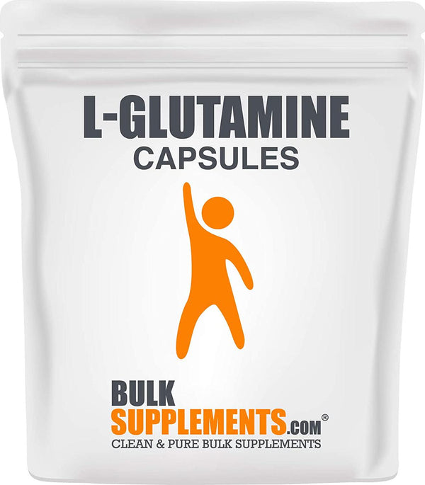BulkSupplements L-Glutamine Capsules (300 Vegetarian Capsules)