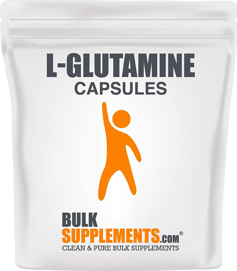 BulkSupplements L-Glutamine Capsules (100 Vegetarian Capsules)