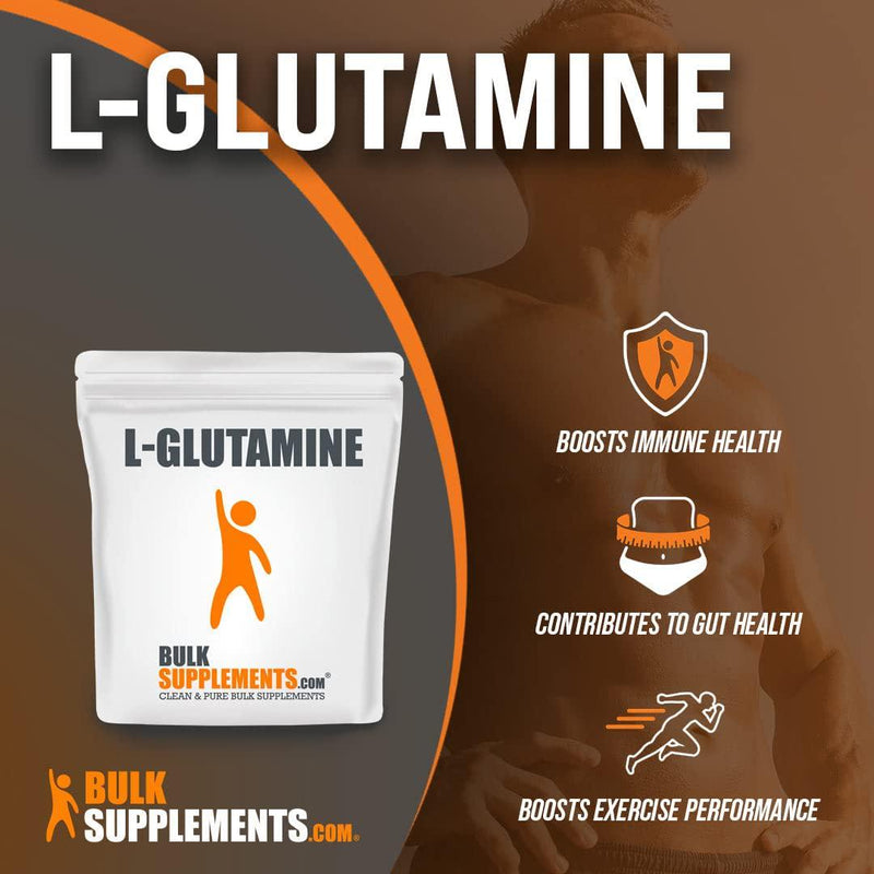BulkSupplements.com L-Glutamine Powder - Glutamine Supplement - L Glutamine Powder - Bodybuilding Supplements - BCAA Glutamine - Workout Supplement for Women (1 Kilogram - 2.2 lbs)