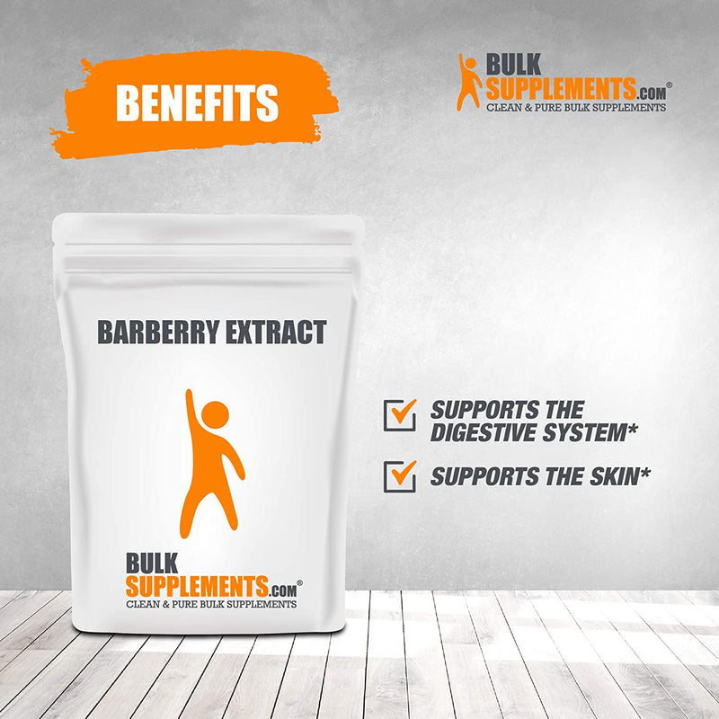 BulkSupplements.com Barberry Extract Powder - Berberine Supplements - Barberry Supplements - Berberis Vulgaris Extract - Barberry Root Extract - Berberine Extract (100 Grams - 3.5 oz)