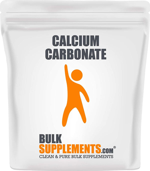 BulkSupplements.com Calcium Carbonate Powder - Calcium 500mg - Eggshell Powder - Chalk Powder - Vegan Calcium Supplements - Pure Calcium - Calcium Supplement - Bone Health Calcium (250 Grams - 8.8 oz)