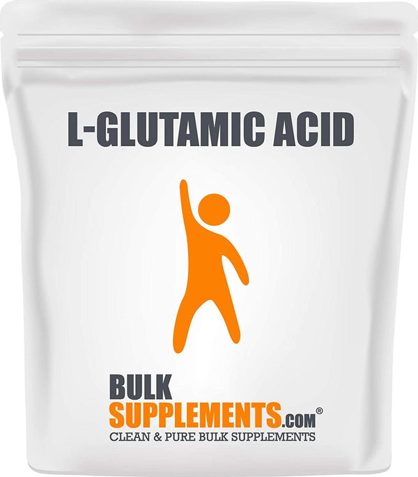 BulkSupplements.com L-Glutamic Acid Powder - Amino Acid Nutritional Supplements - Amino Acids Supplement for Men (100 Grams - 3.5 oz)