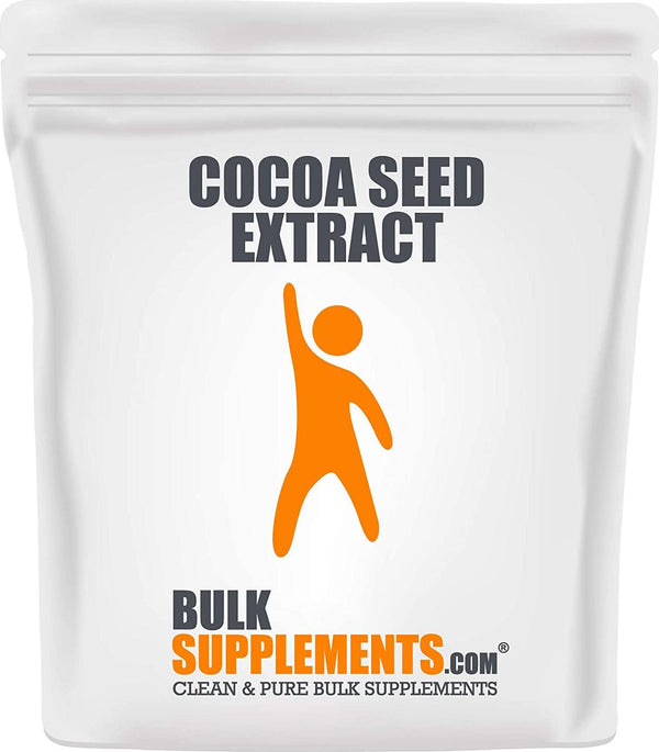 BulkSupplements.com Cocoa Extract Powder - Polyphenols Supplement - Cocoa Powder - Brain Health Supplements - Circulation Supplements - Memory Vitamins Brain For Women (250 Grams - 8.8 oz)