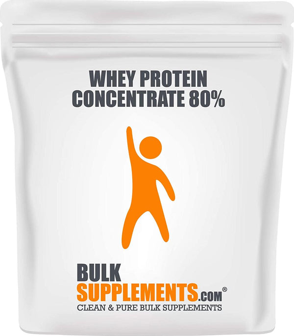 BulkSupplements.com Whey Protein Concentrate - Whey Protein Powder - Protein Powder Unflavored - Low Calorie Protein Powder - Protein Powder for Muscle Gain (1 Kilogram - 2.2 lbs)