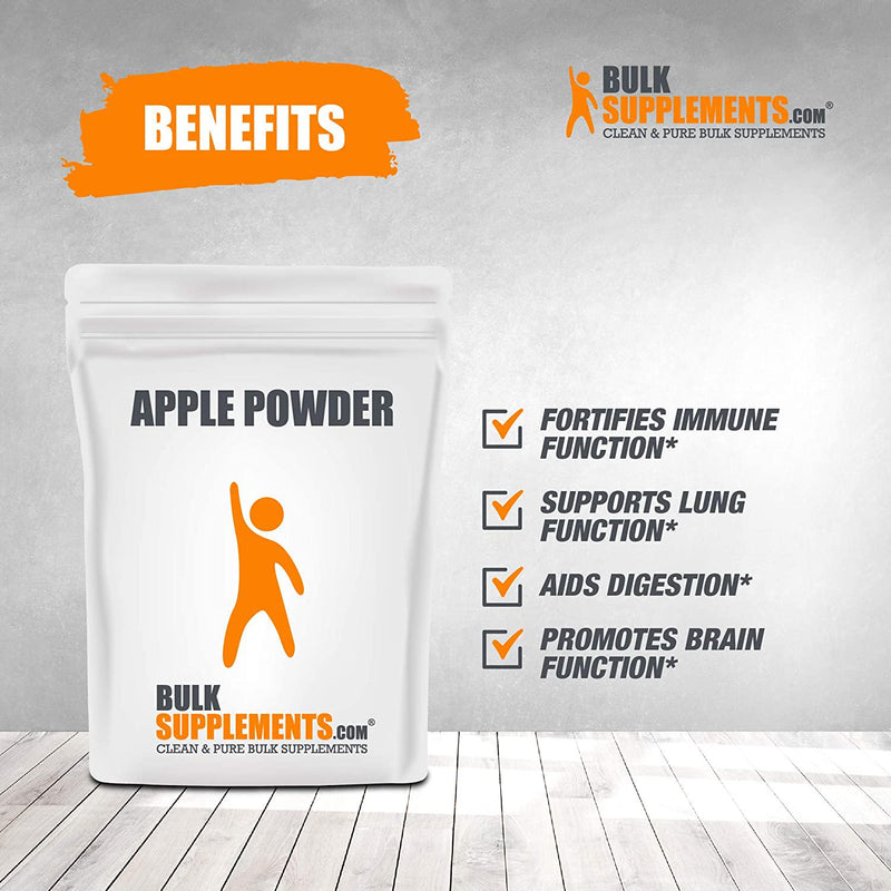 BulkSupplements.com Apple Powder - Fiber Powder - Soluble Fiber Supplements - Fruit Powder - High Fiber Supplement Powder - Flavoring Powder - Smoothie Powder (100 Grams - 3.5 oz)